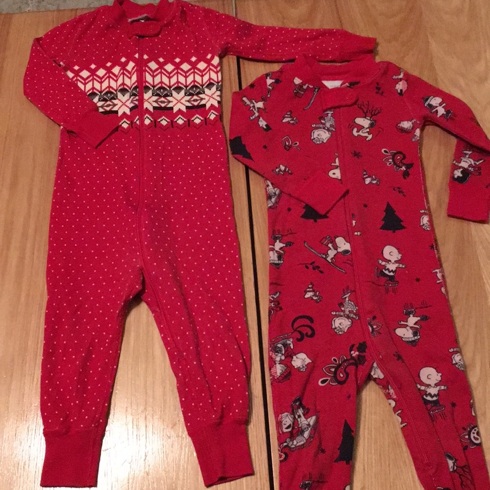 2 pairs of Hanna Andersson jammies, size 18-24mo